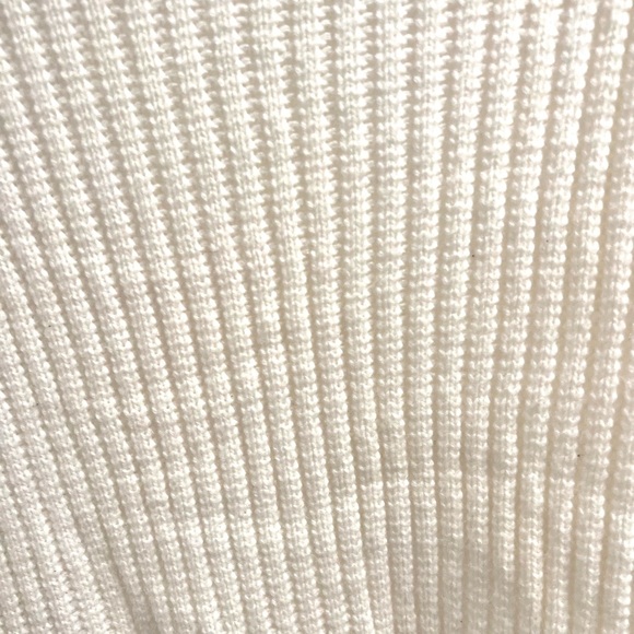 White Ribbed Sweater - Picture 2 of 3